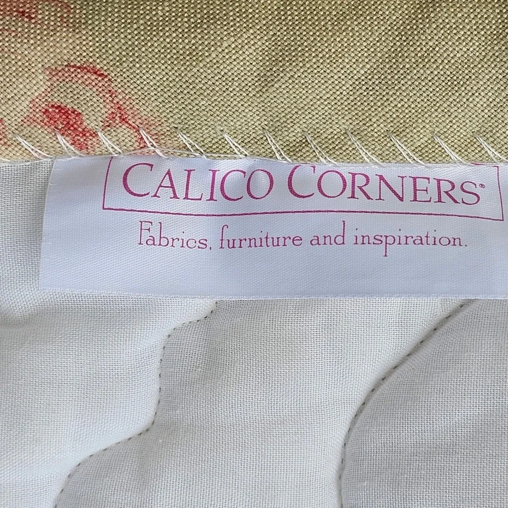 Calico Corners Floral Quilted Bedspread Full Queen Comforter Cottagecore Country